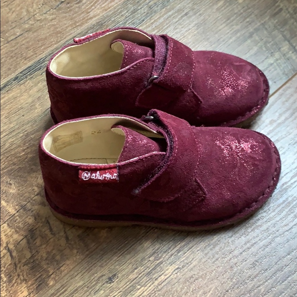 Naturino Burgundy Shimmer Dress Boot
